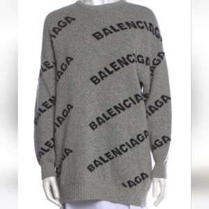 Balenciaga wool logo sweater M